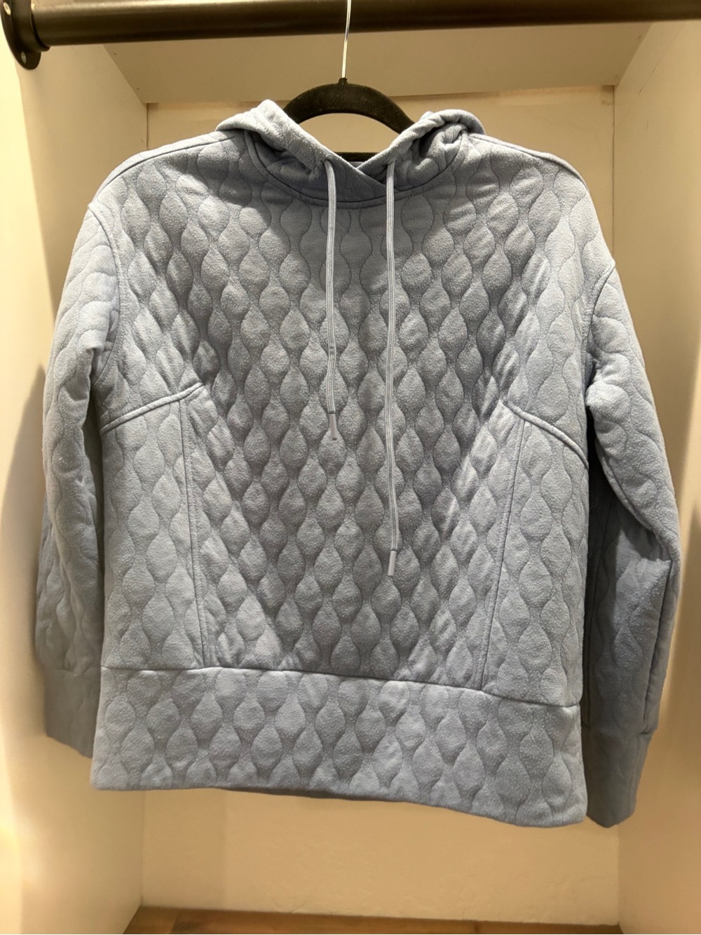 RBX Light Blue Quilted Hooded Teddy Jacket